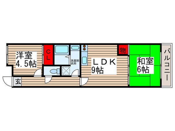 南柏堀ハイツの物件間取画像